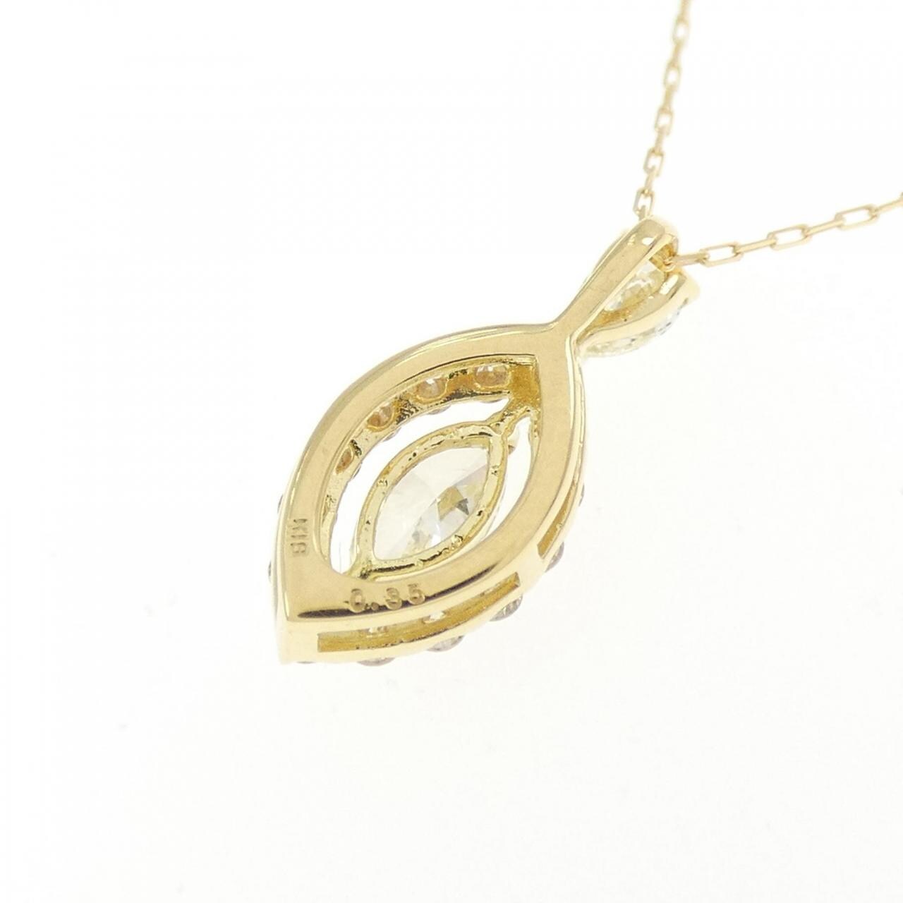 【新品】K18YG ダイヤモンド ネックレス 0.35CT