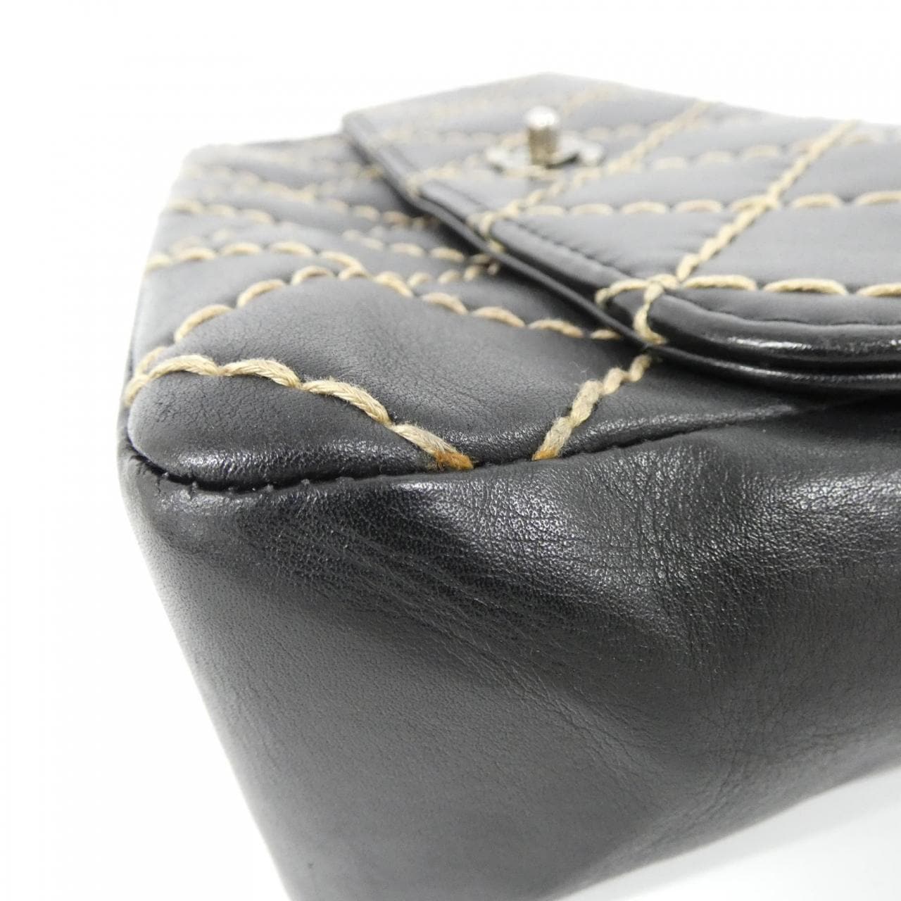 【ヴィンテージ】シャネル ワイルドステッチ ライン 14687 ショルダーバッグ