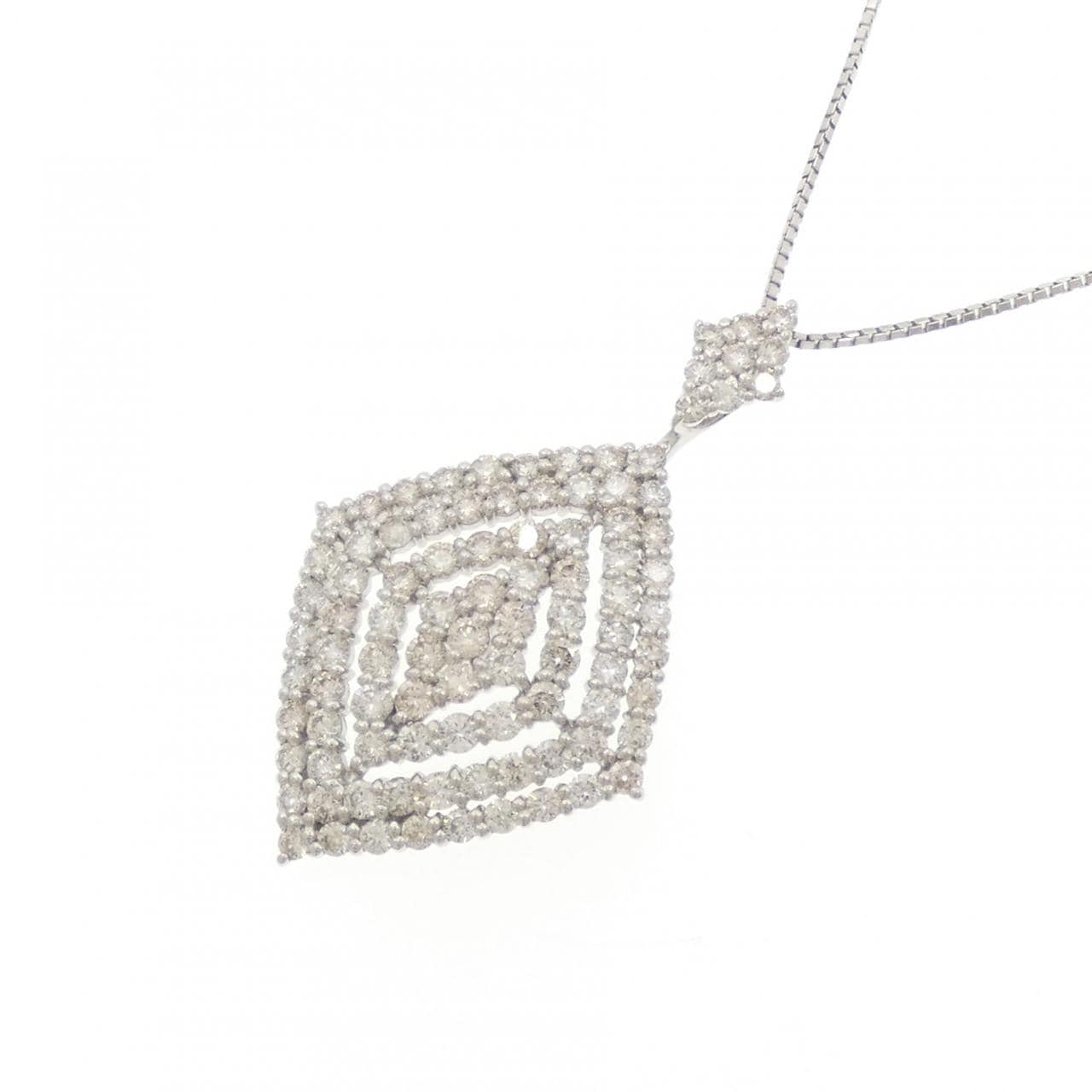 PT900/PT850 ダイヤモンド ネックレス 2.00CT