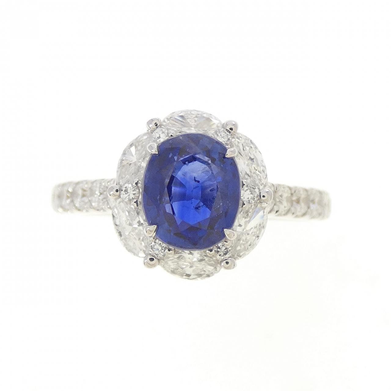K18WG サファイヤ リング 1.13CT