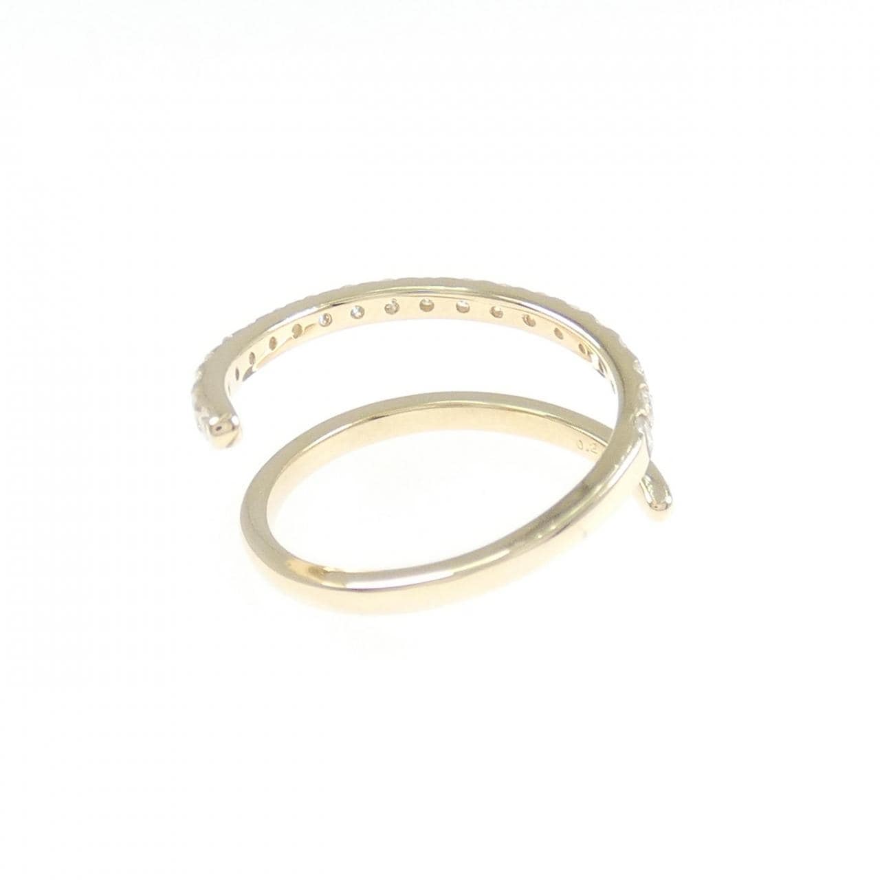 【リメイク】K10YG ダイヤモンド ピンキーリング 0.28CT