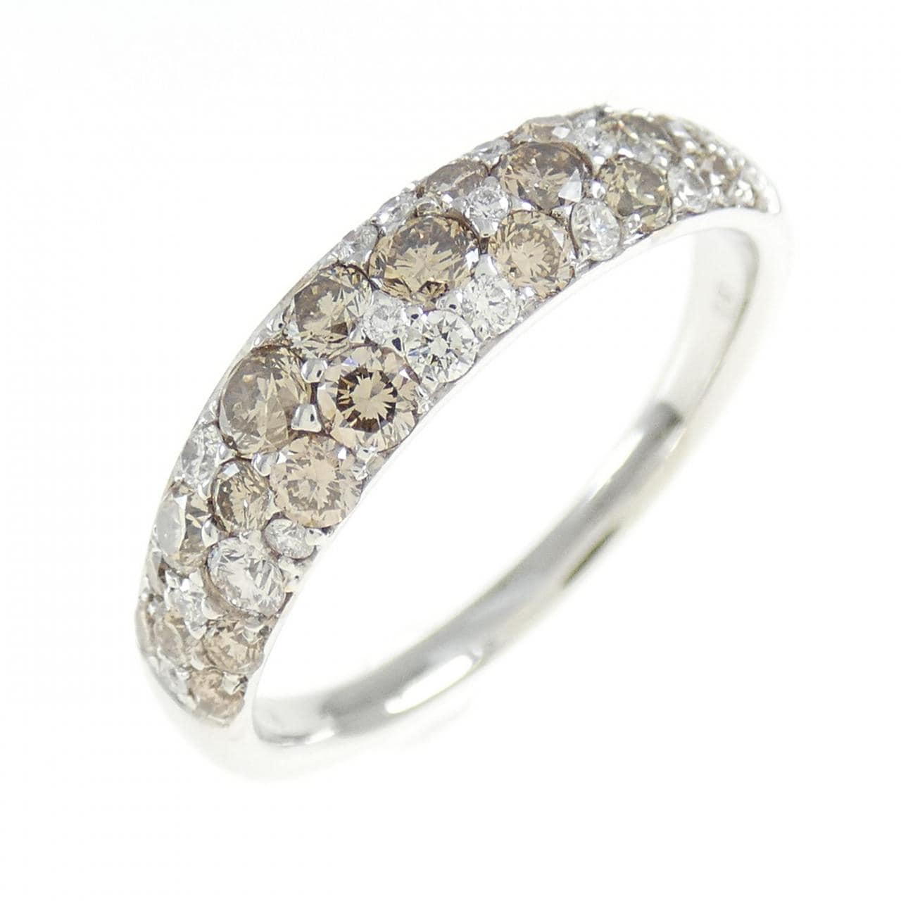 K18WG ダイヤモンド リング 0.80CT
