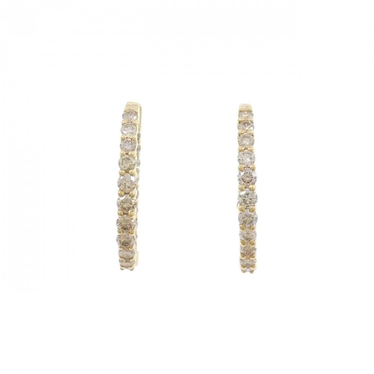 K18YG ダイヤモンド ピアス 1.00CT