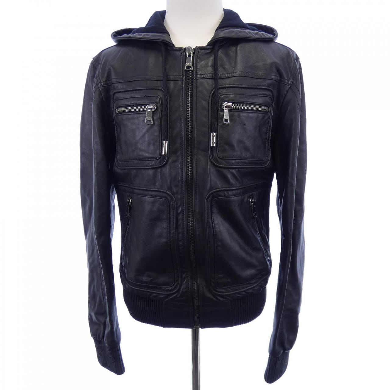 ドルチェアンドガッバーナ DOLCE&GABBANA G9E67L レザージャケット