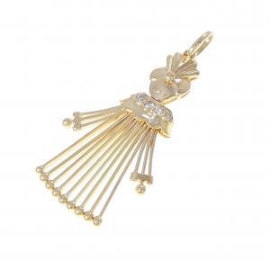 K18YG ダイヤモンド ペンダント 0.12CT