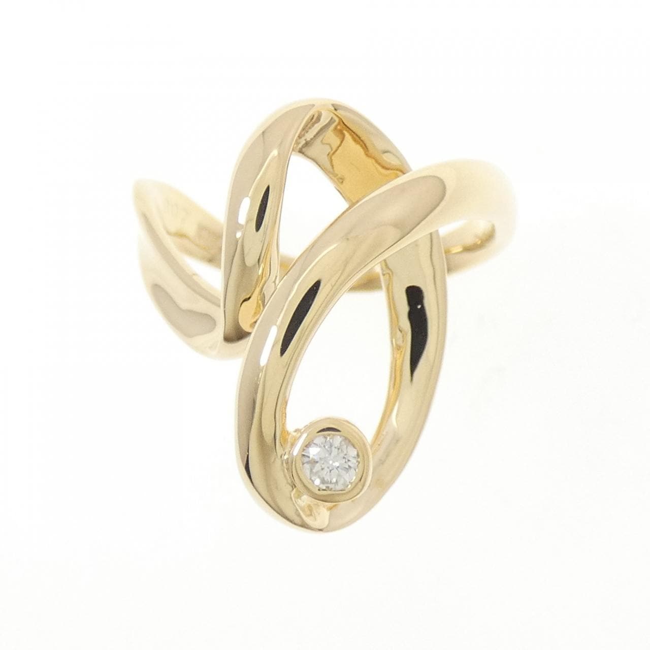 K18YG ダイヤモンド リング 0.07CT