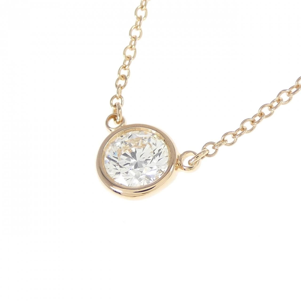 ティファニー バイザヤード ネックレス 0.42CT H VVS1 3EXT