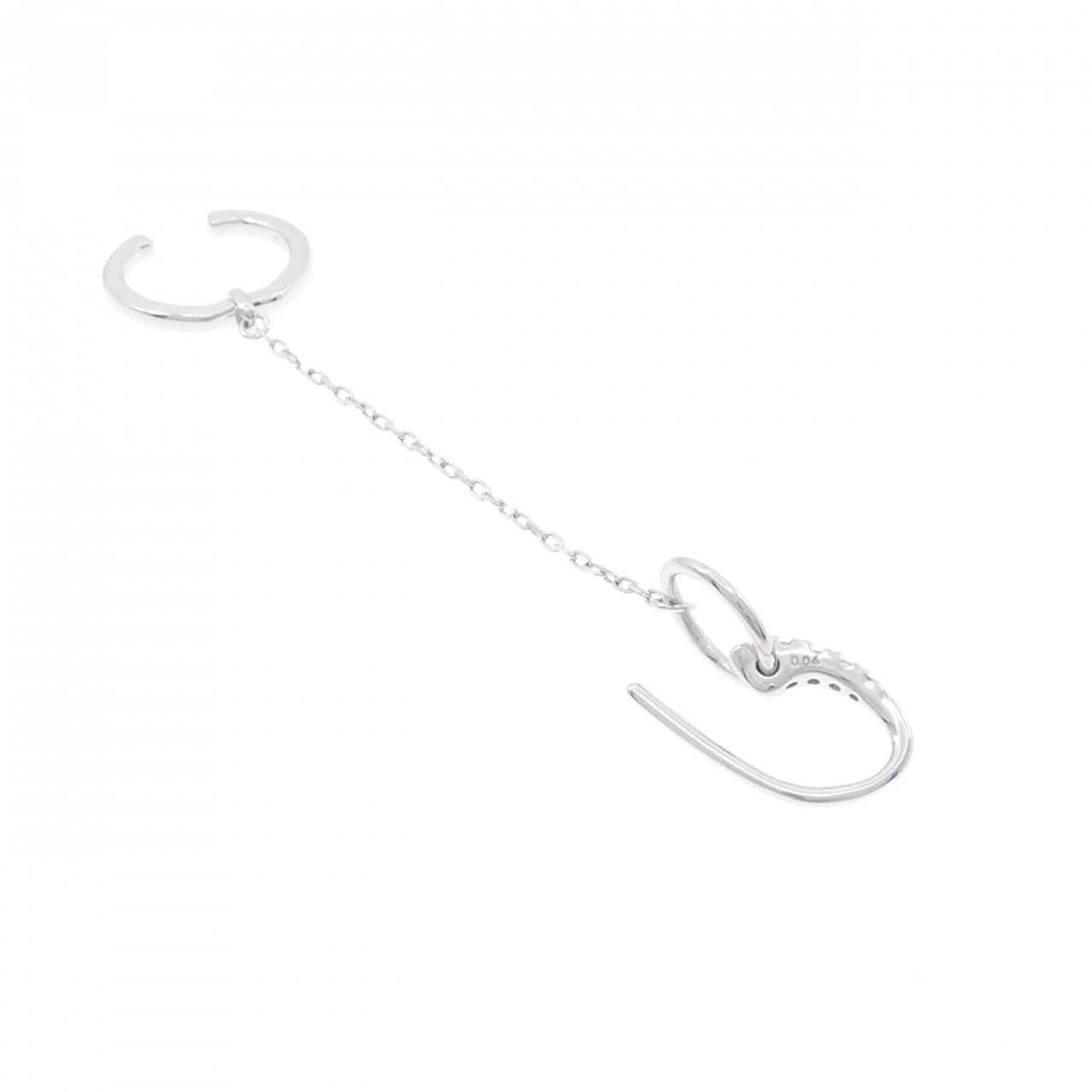 ヒロタカ ムザール ピアス イヤーカフ 0.04CT 片耳