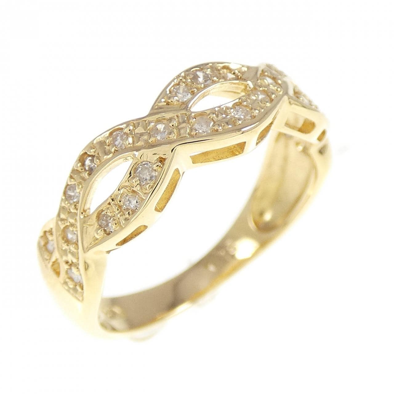 K18YG ダイヤモンド リング 0.18CT