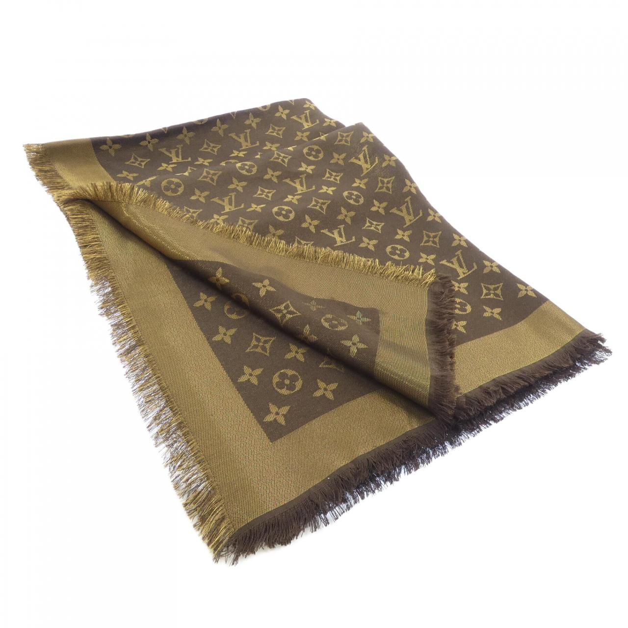 ルイヴィトン LOUIS VUITTON モノグラム シャイン M75122 ショール