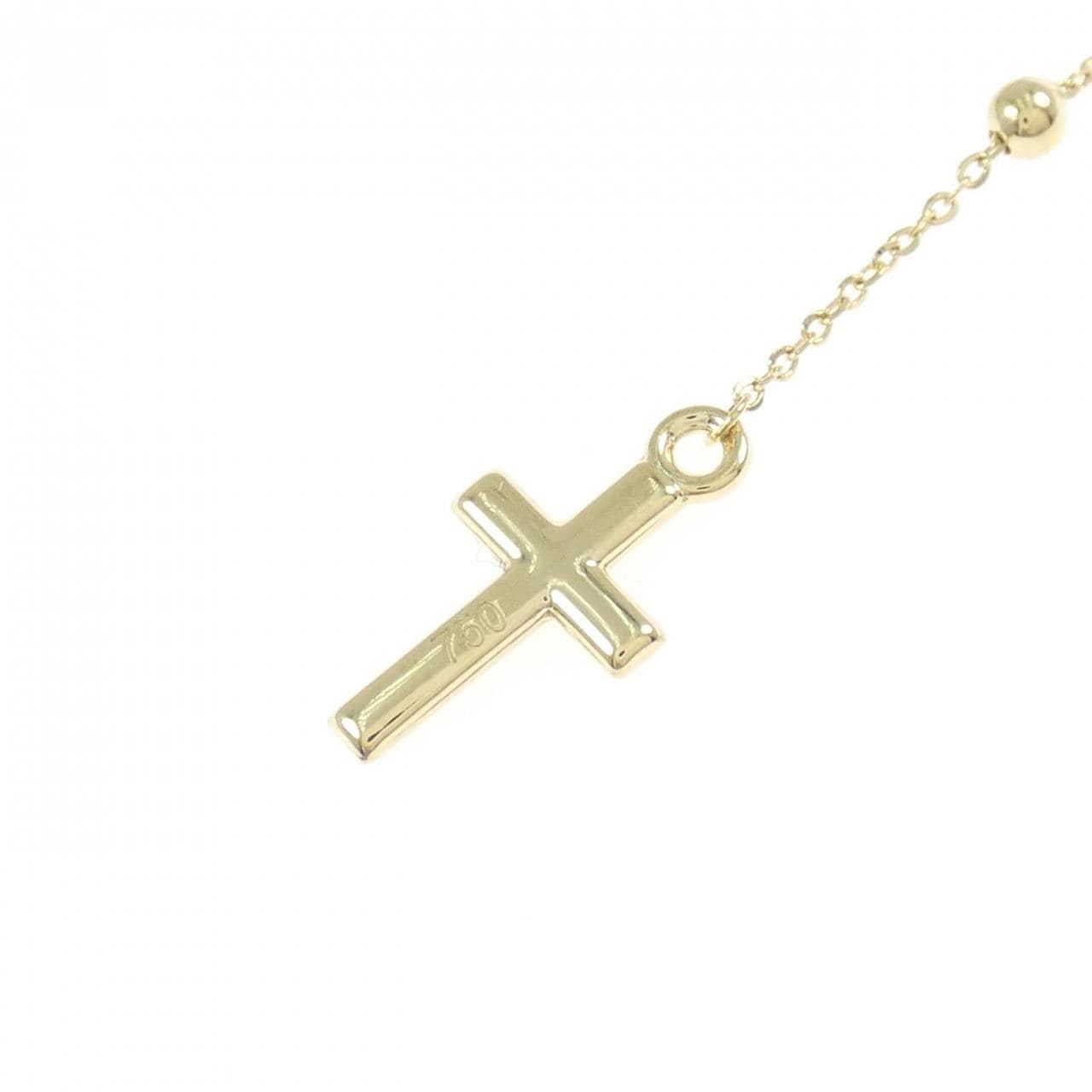 750YG クロス ネックレス