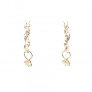 K10YG/K18YG ダイヤモンド ピアス 0.10CT