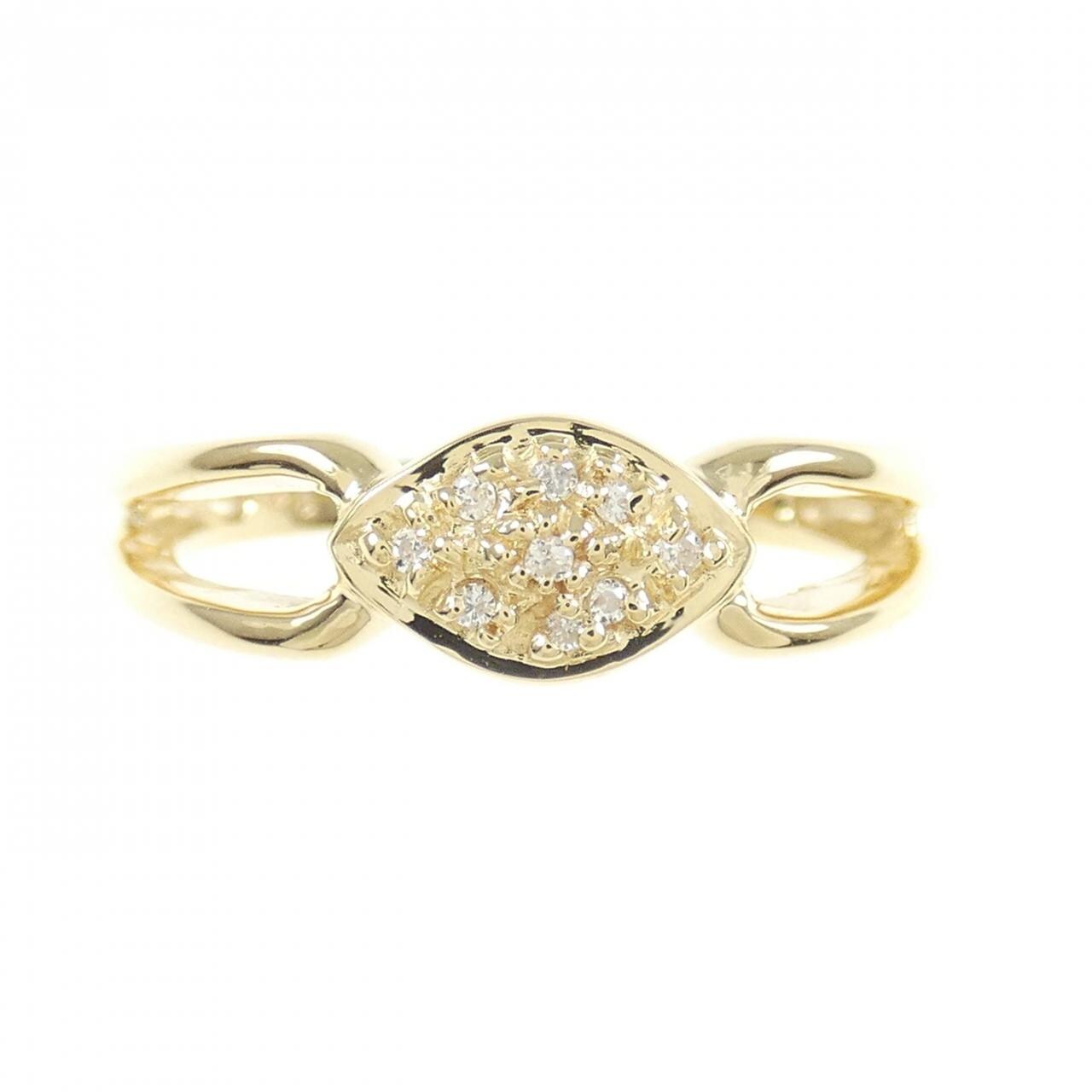 K18YG ダイヤモンド リング 0.03CT