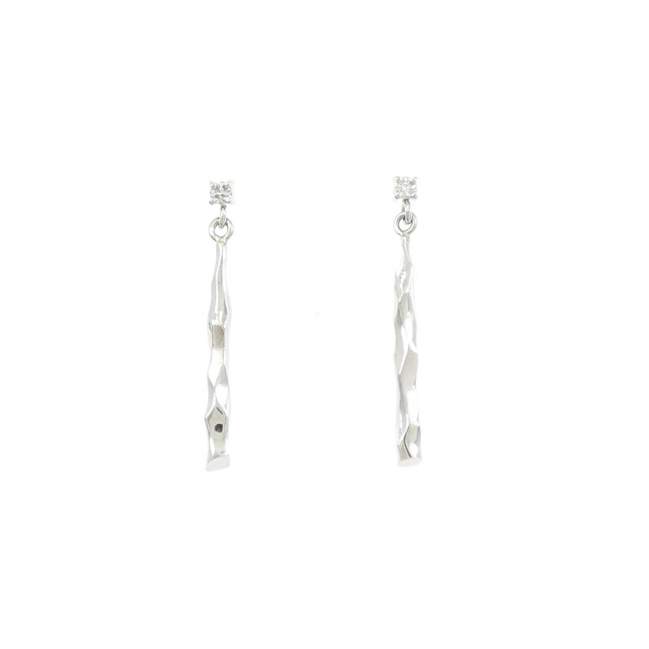 PT900 ダイヤモンド ピアス