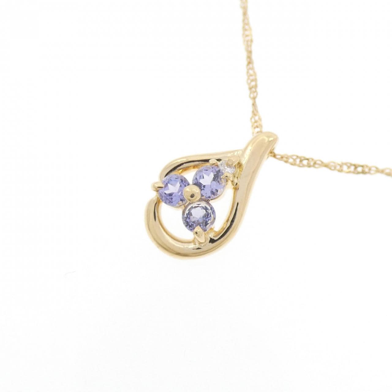 K18YG Tanzanite necklace