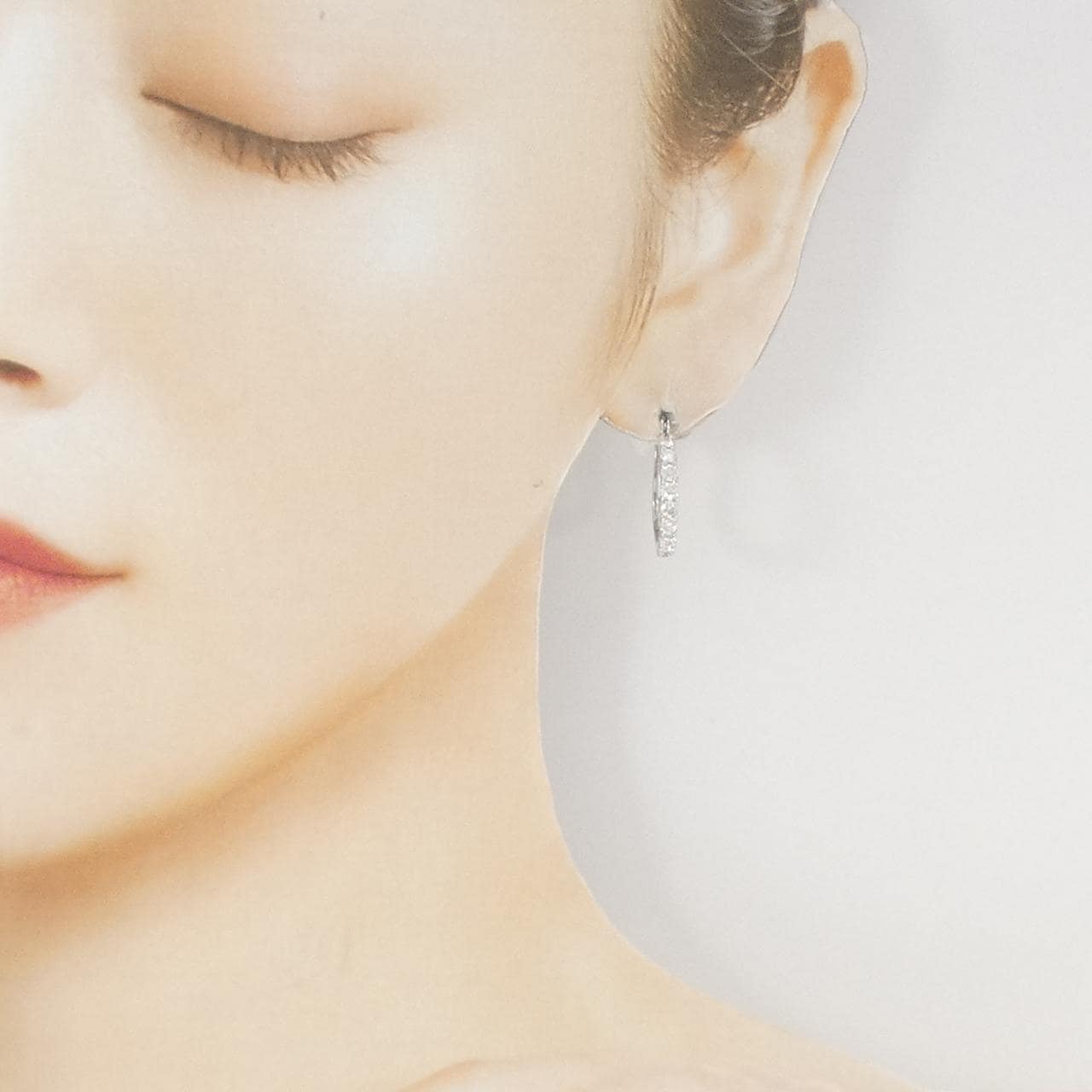 PT900/K14WG ダイヤモンド ピアス 1.18CT