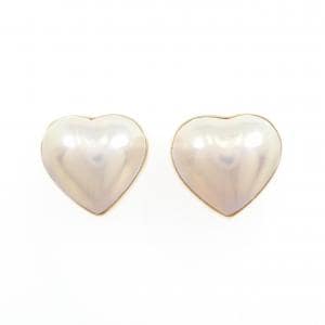 K18YG ハート マベパール ピアス