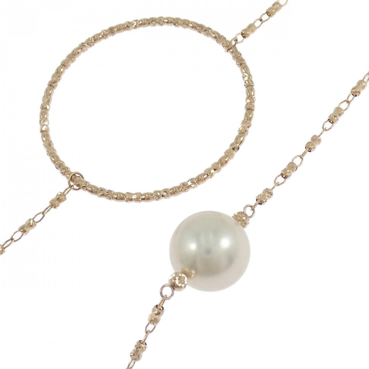 K18PG 白蝶パール ネックレス