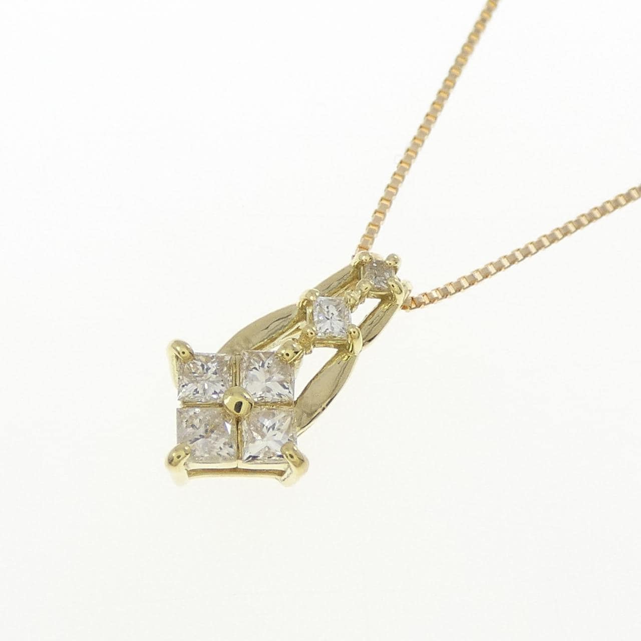 【新品】K18YG ダイヤモンド ネックレス 0.25CT