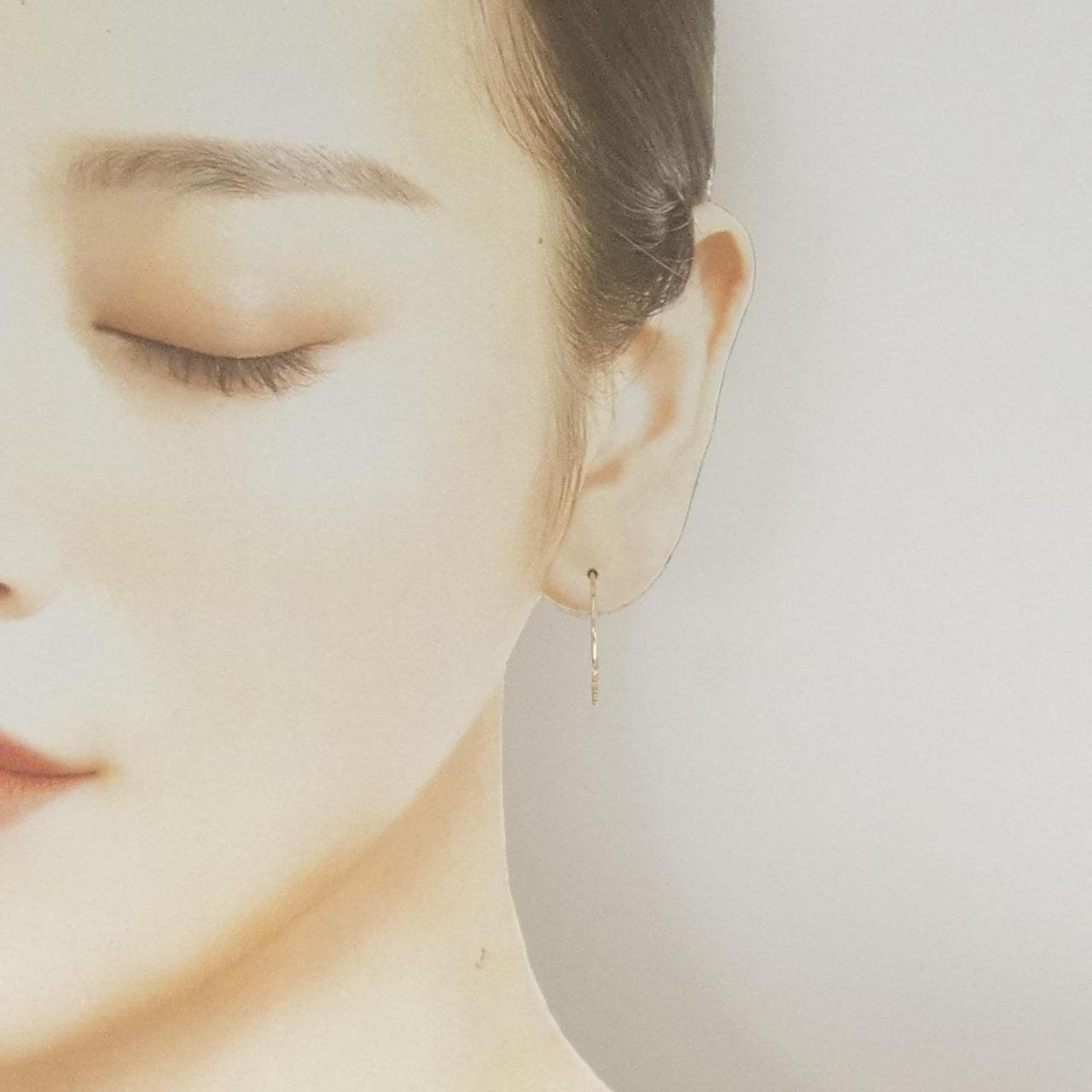 【リメイク】K10YG ダイヤモンド ピアス 0.08CT