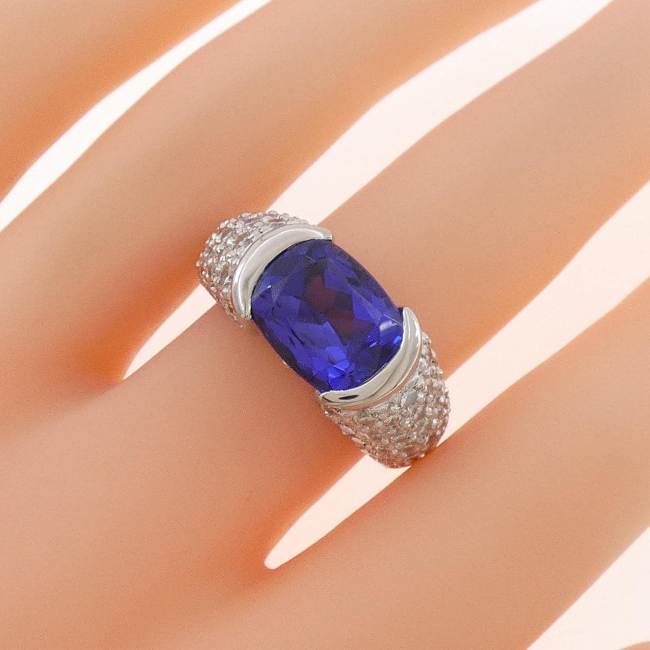 PT900 タンザナイト リング 4.52CT