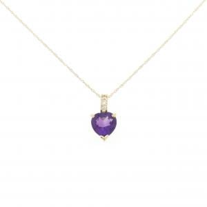750YG/K18YG ハート アメトリン ネックレス