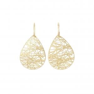 750YG earrings