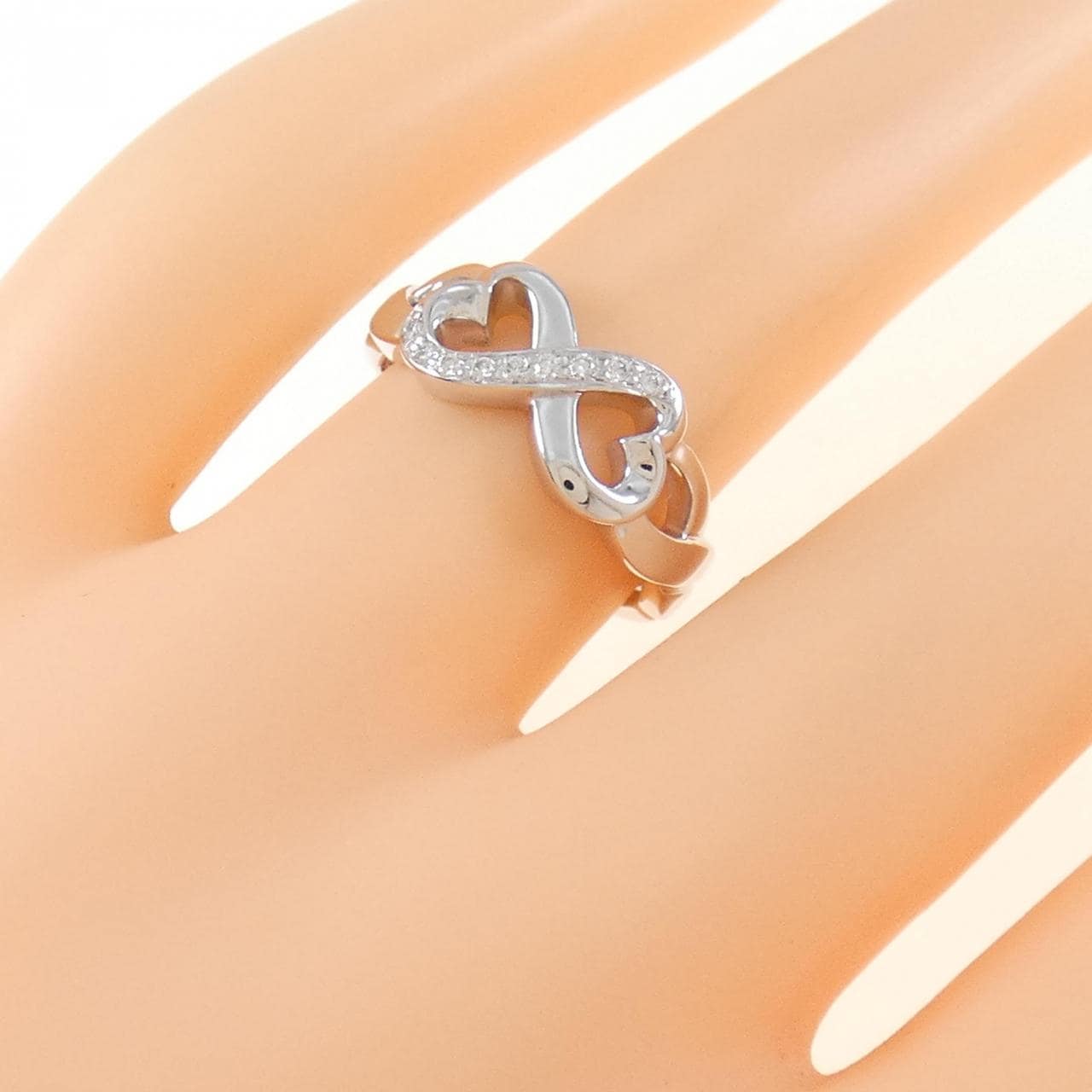 TIFFANY double loving heart ring