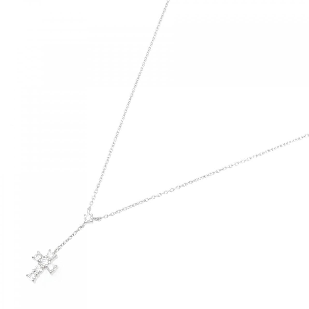 VENDOME cross Diamond necklace 0.23CT