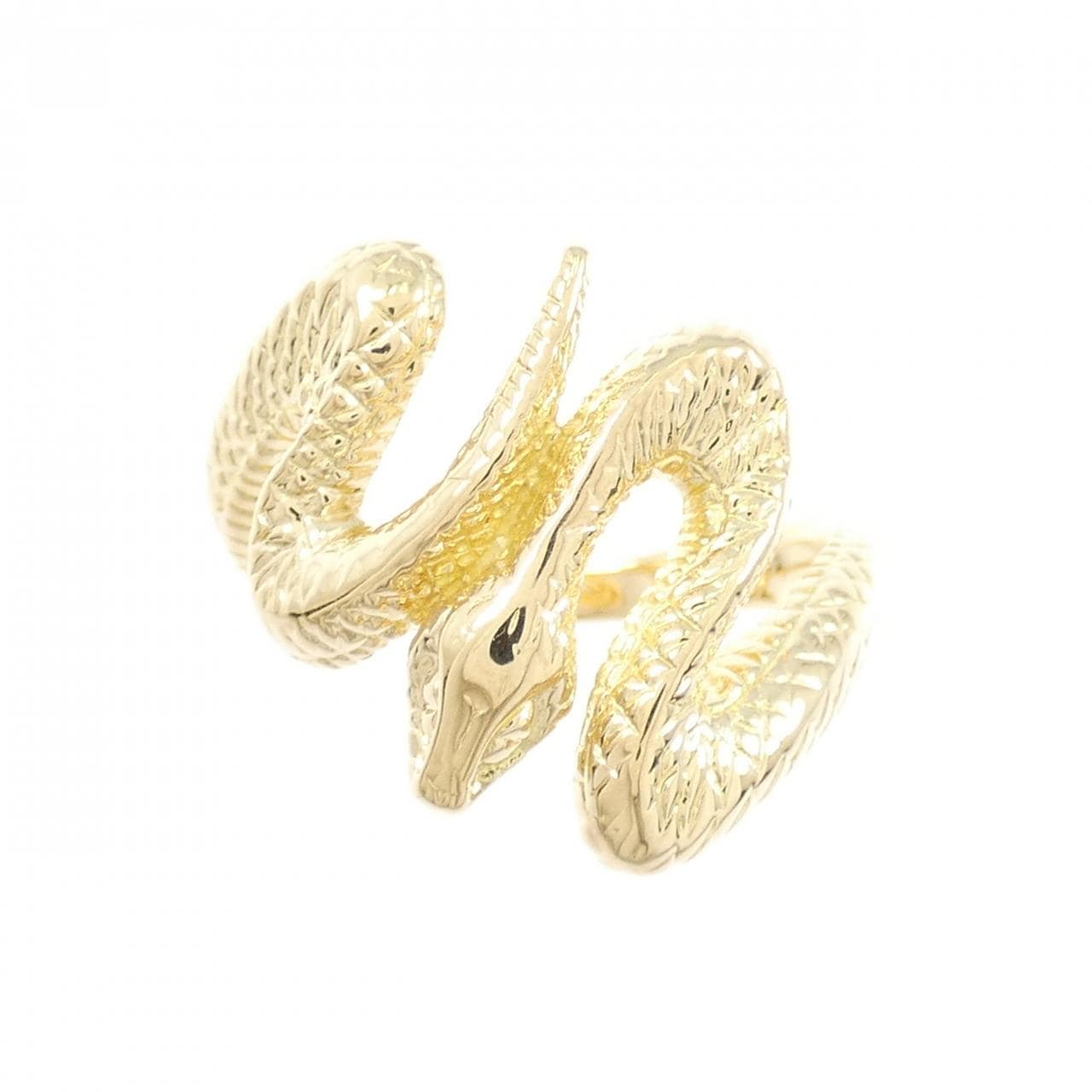 K18YG snake ring