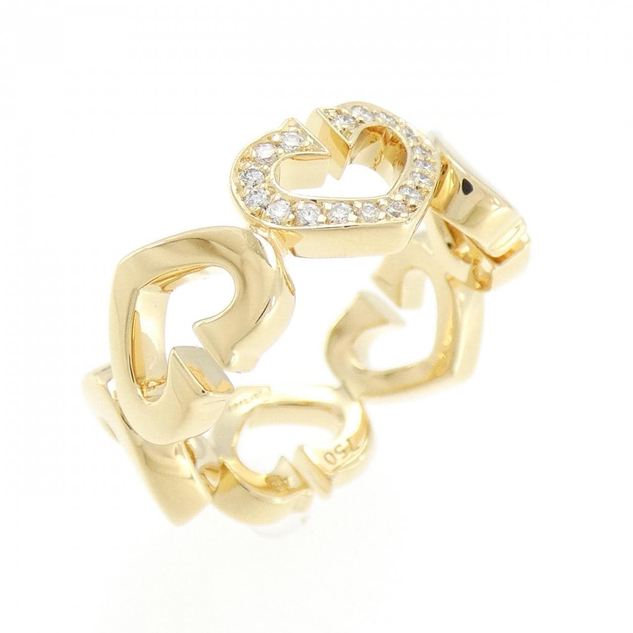 Cartier C heart 1P 戒指