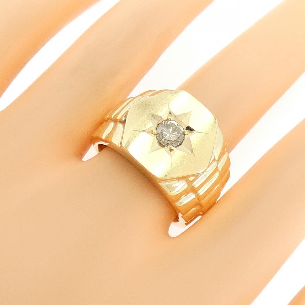 K18YG ダイヤモンド リング 0.45CT