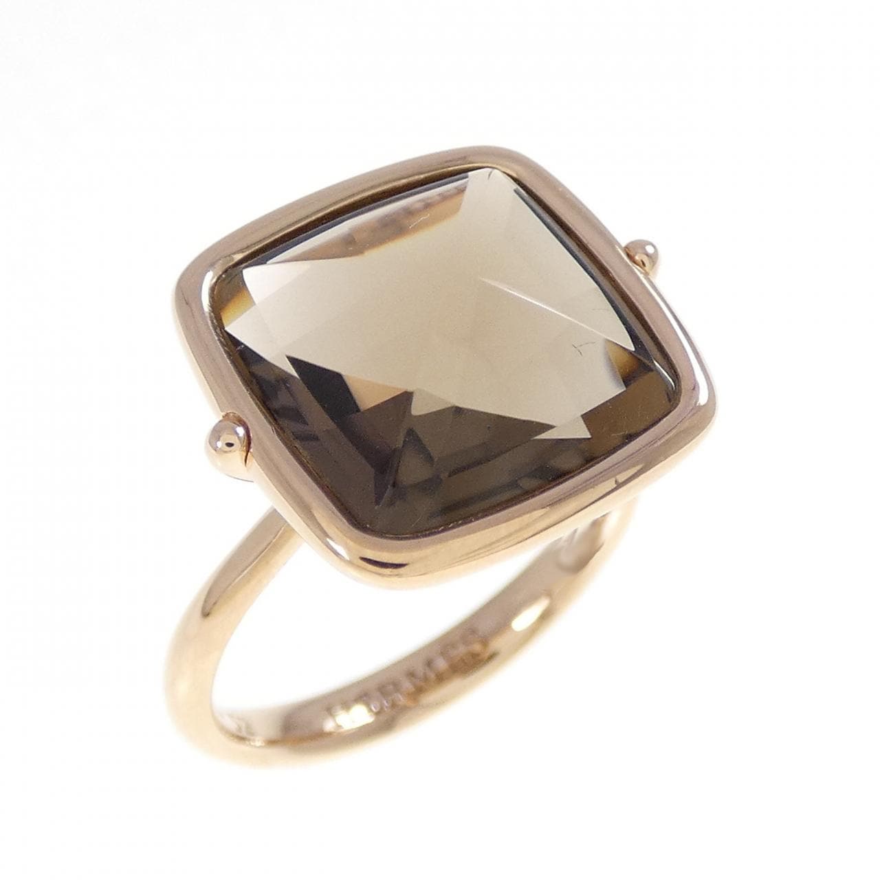 エルメス スモーキークォーツ リング