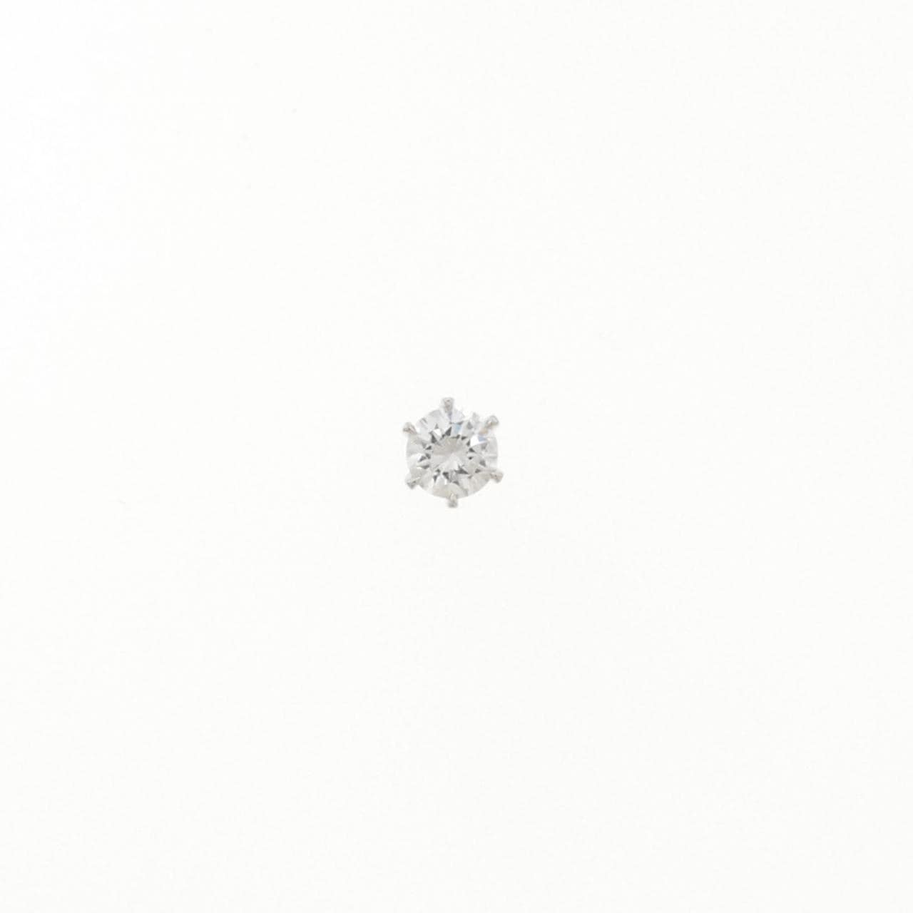 【リメイク】PT900/ST ダイヤモンド ピアス 0.206CT E VS1 VG 片耳