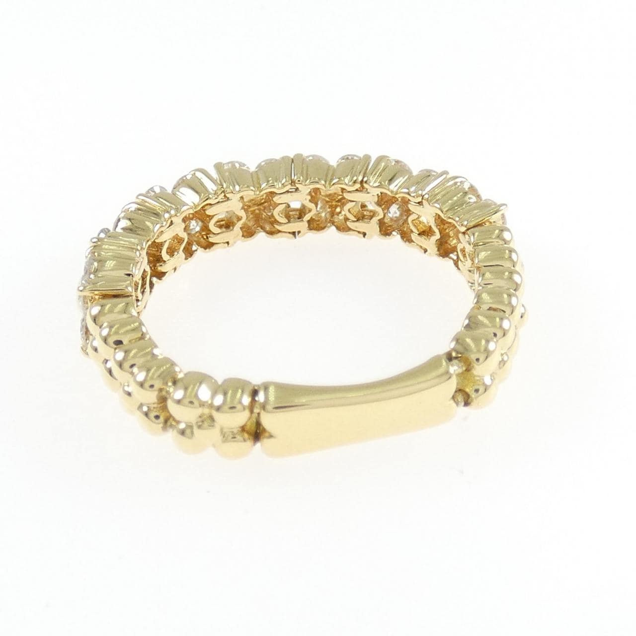 K18YG フラワー ダイヤモンド リング 0.36CT