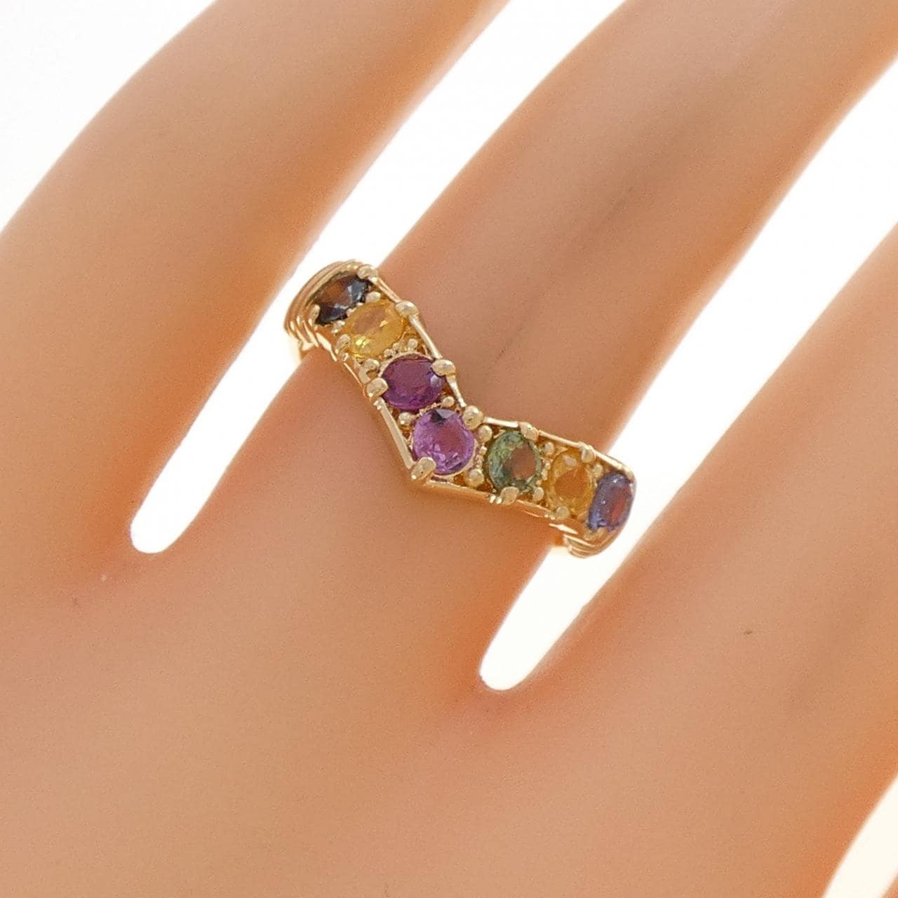 K18YG サファイヤ リング 0.95CT