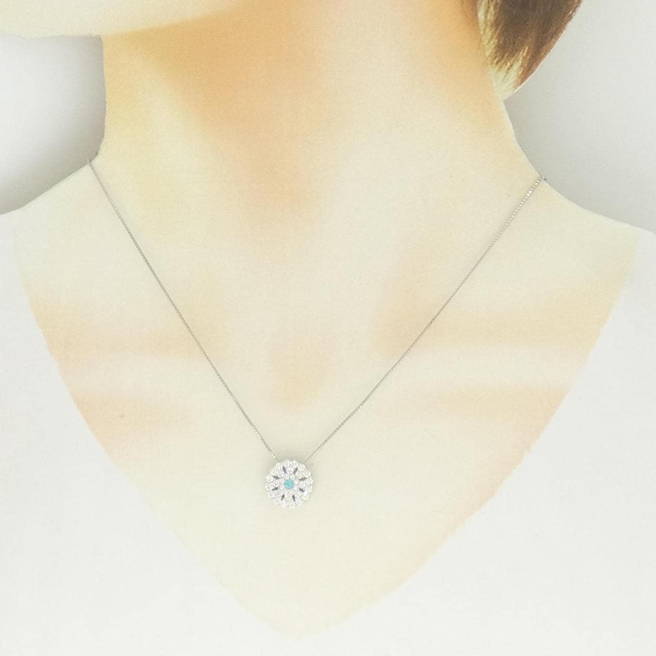 PT900/PT850 トルマリン ネックレス 0.043CT