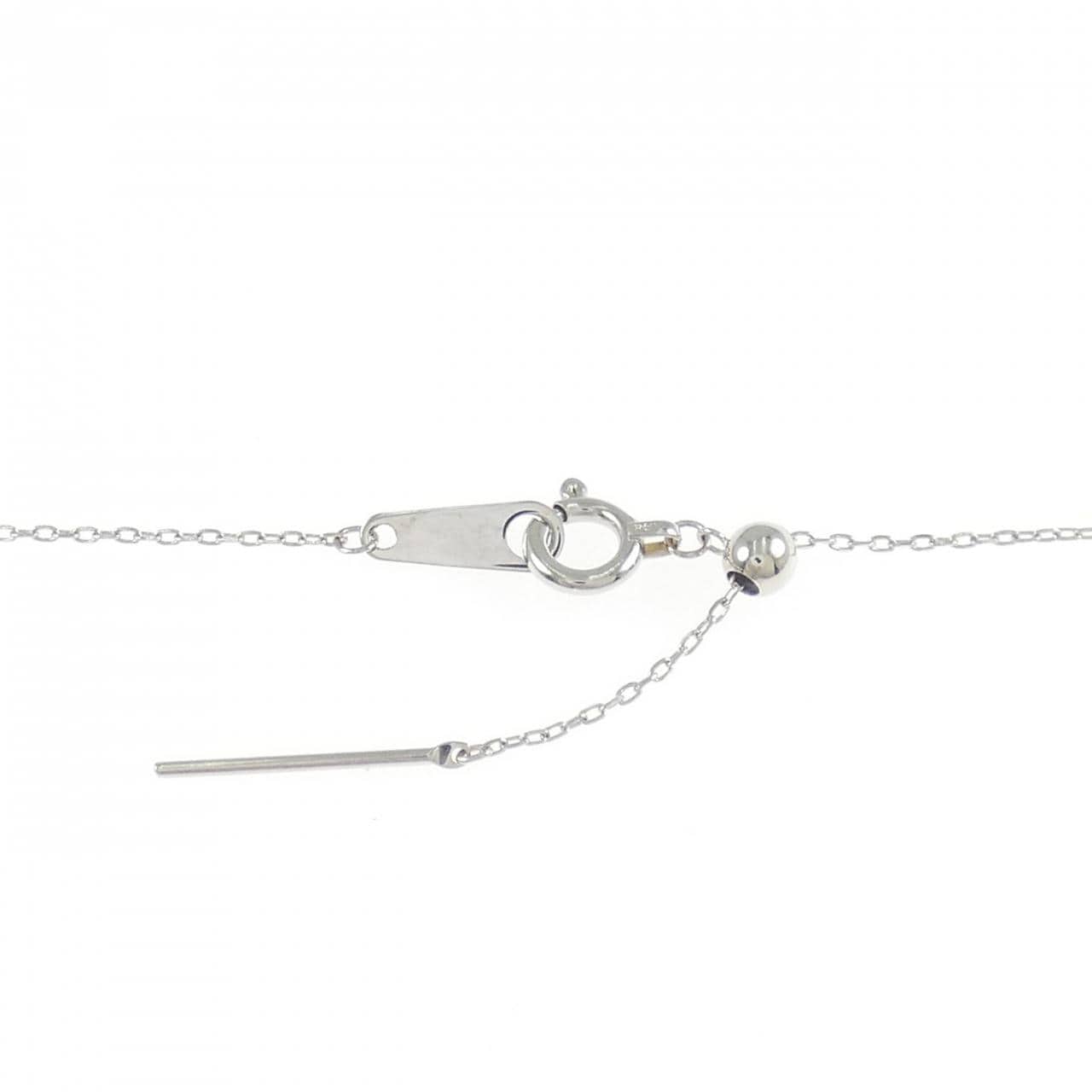 PT950 フラワー ダイヤモンド ネックレス 0.80CT