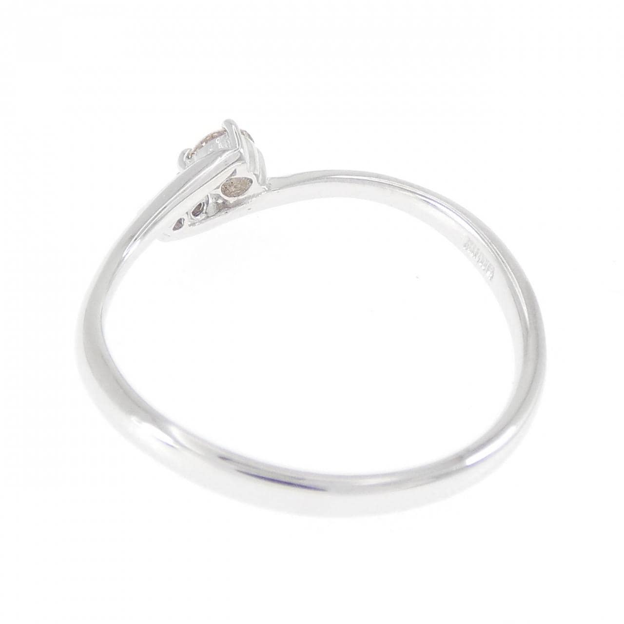 K18WG ダイヤモンド リング 0.12CT