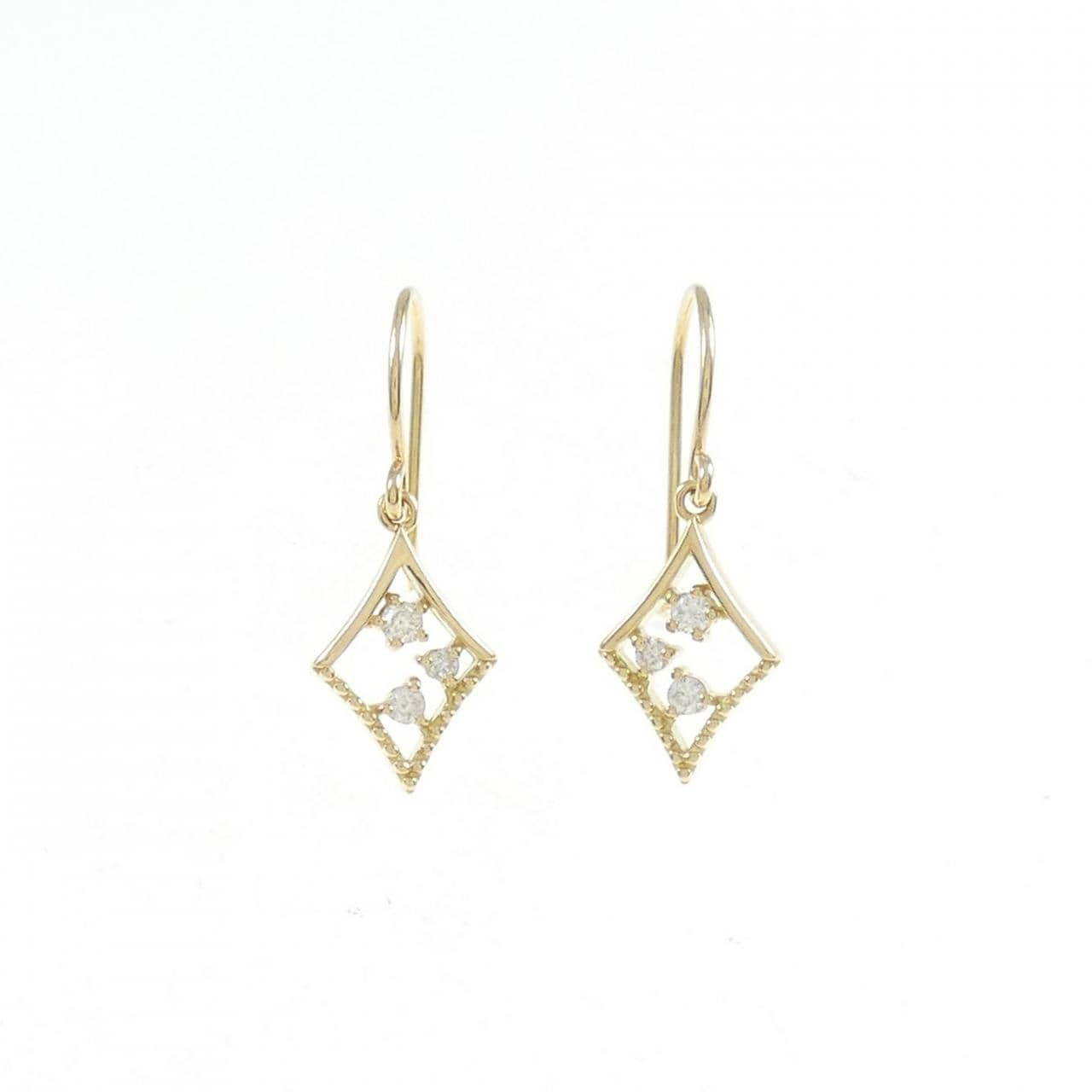 K18YG Diamond earrings