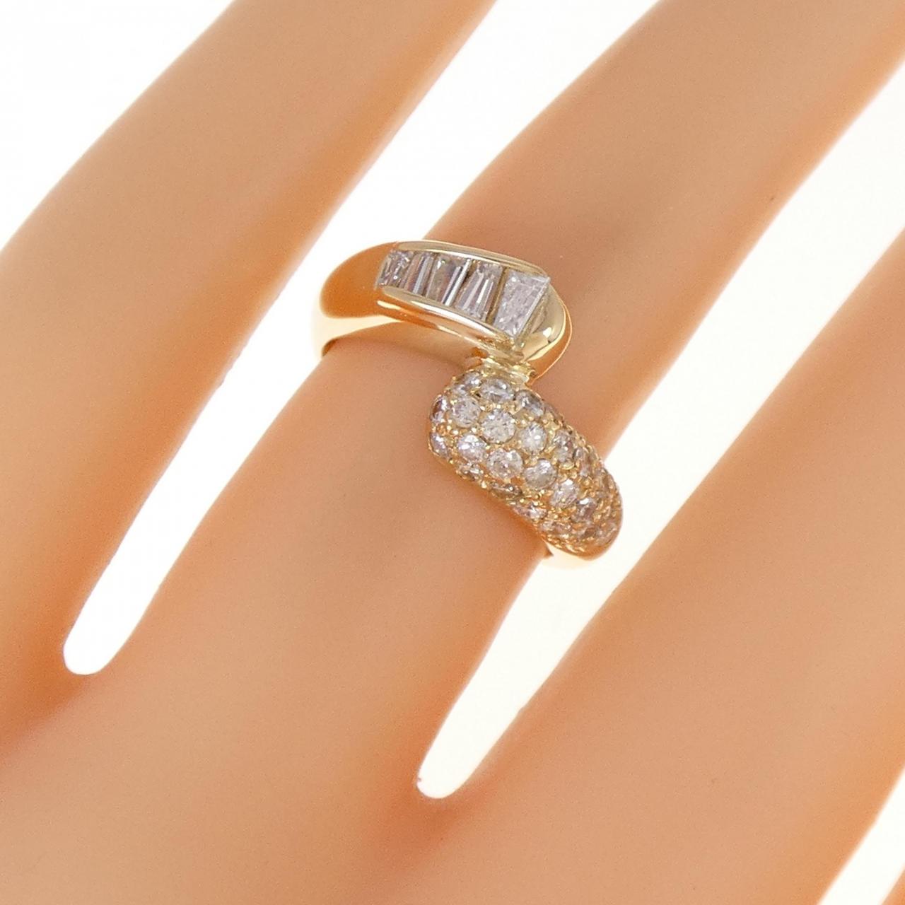 K18YG ダイヤモンド リング 0.56CT