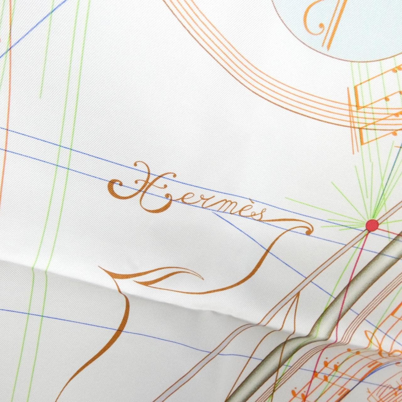 エルメス LA MUSIQUE DES SPHERES カレ スカーフ