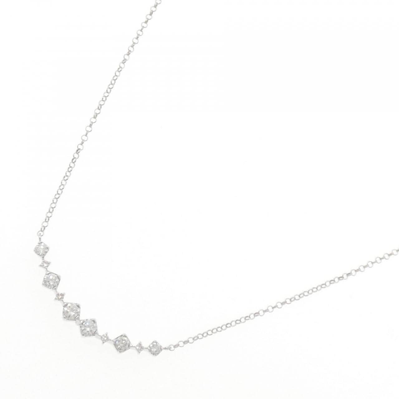 K18WG ダイヤモンド ネックレス 0.51CT