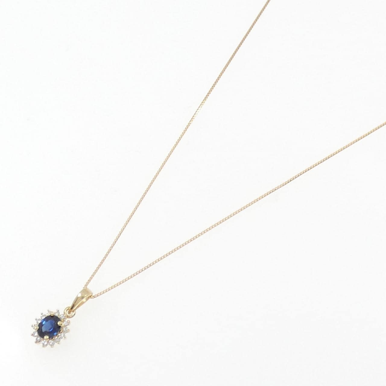 K18YG sapphire necklace