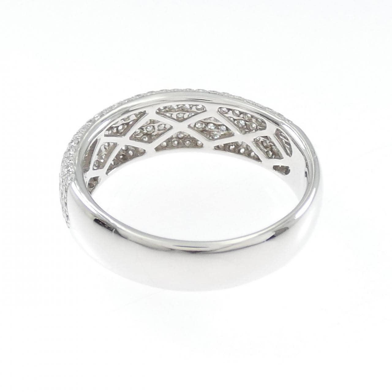 750WG パヴェ ダイヤモンド リング