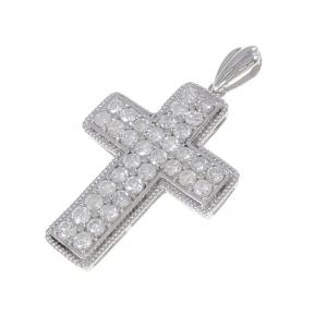 PT900 クロス ダイヤモンド ペンダント 2.50CT