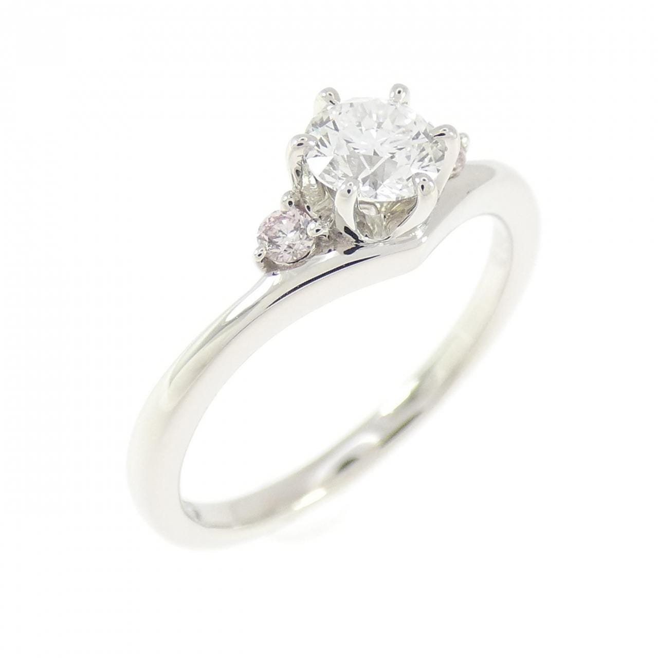 PT950 ダイヤモンド リング 0.32CT D VVS1 3EXT