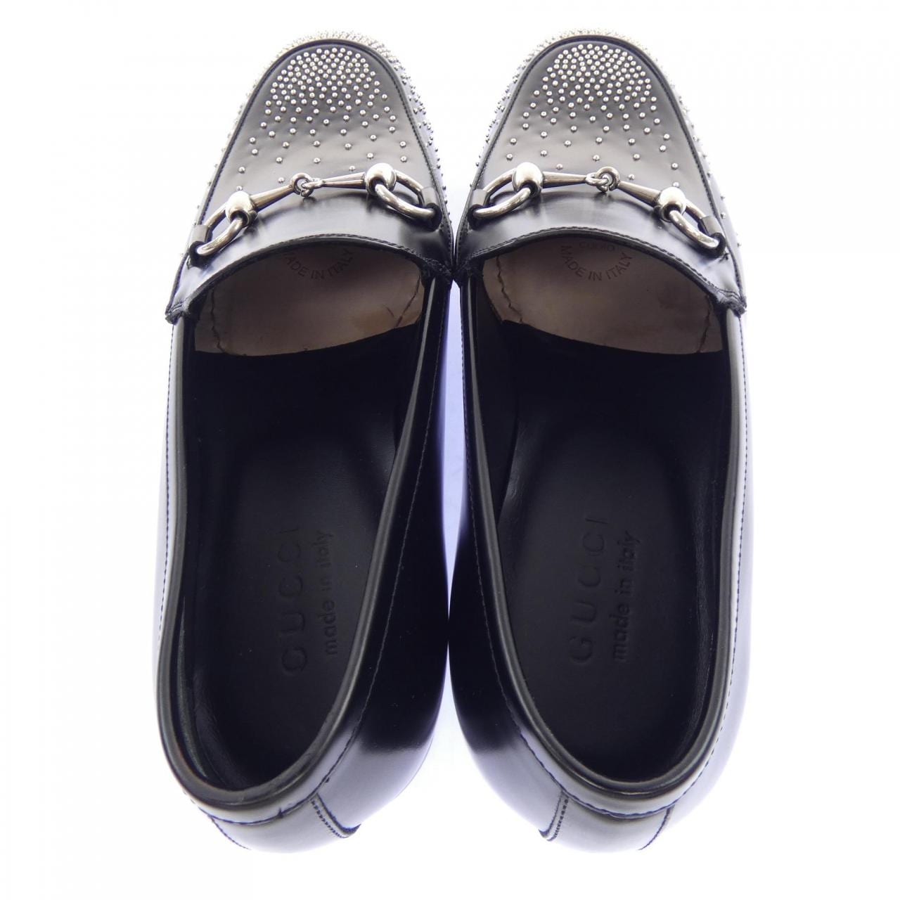 グッチ GUCCI スタッズホースビットローファー 851395 シューズ