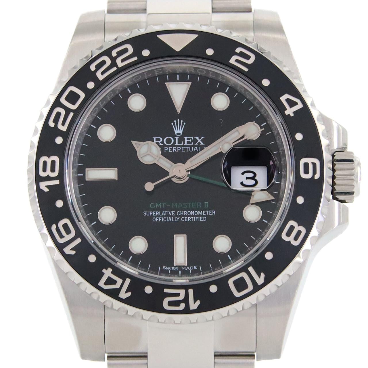 ロレックス GMTマスターⅡ 116710LN SS 自動巻 ランダム番