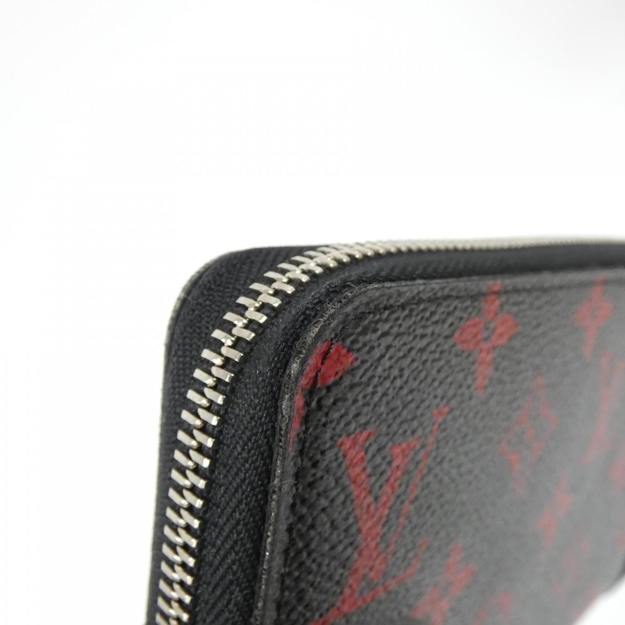 ルイヴィトン モノグラム ルージュ ジッピー ウォレット M60974 財布